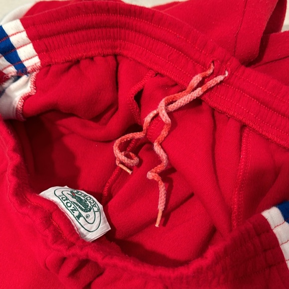 Vintage 1980s IZOD LACOSTE Red White & Blue USA Sweatpants - Picture 10 of 10
